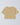 Croissant-colored short-sleeve t-shirt with small printed brand name on back neckline.