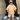 Light brown oversized t-shirt with pink “in my playdate era” text worn by toddler in sunglasses and pink shorts.